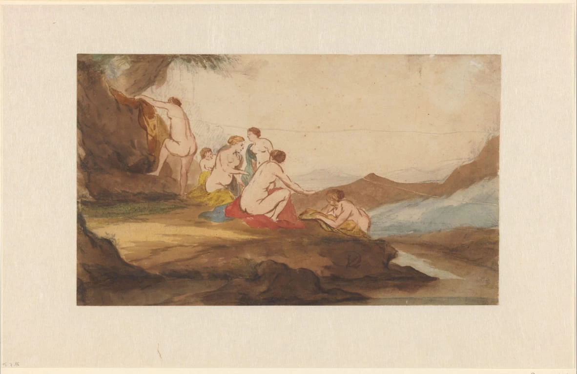 Donne che fanno il bagno in un paesaggio - Rijks Museum, Amsterdam